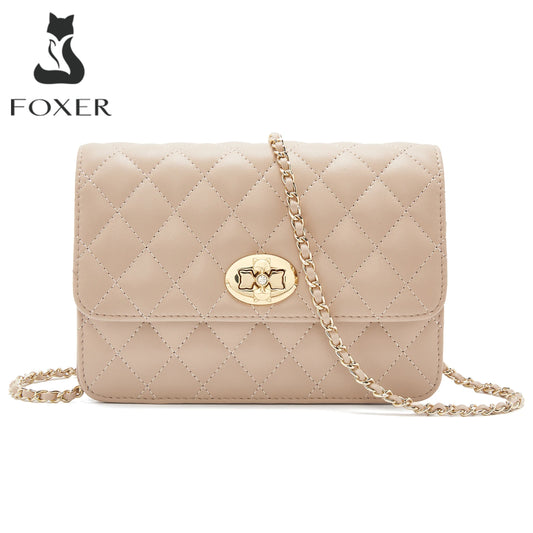 FOXER Split Leather Women's Shoulder & Crossbody Bag