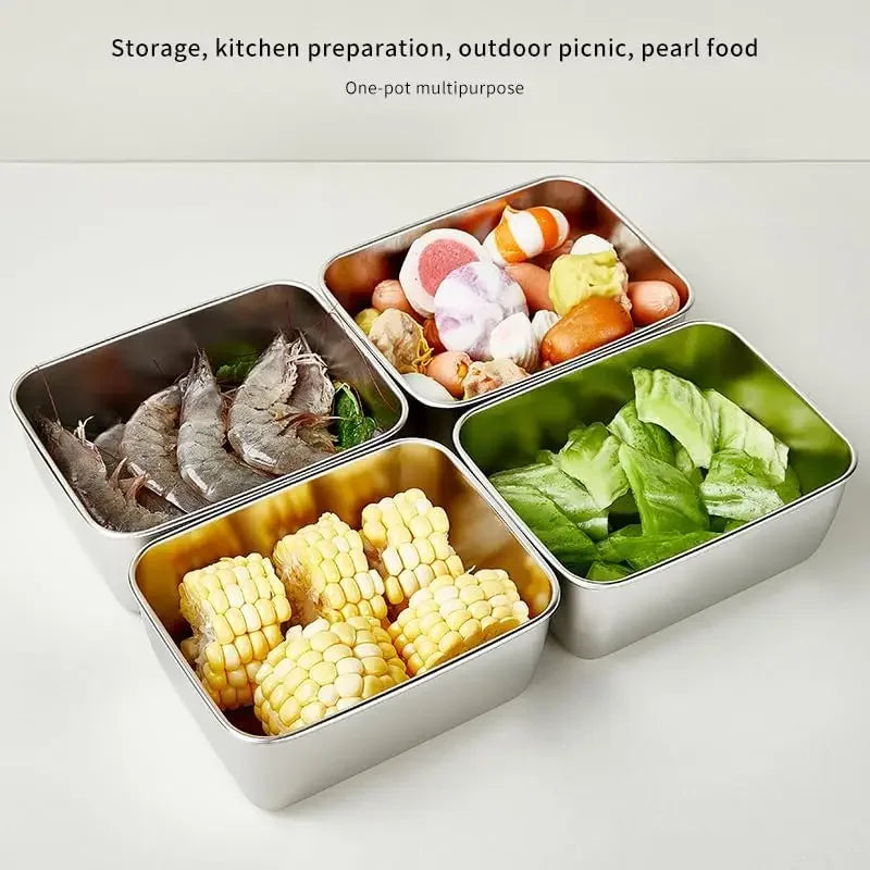 Stainless Steel Food Storage Container with Lid - ShopHub