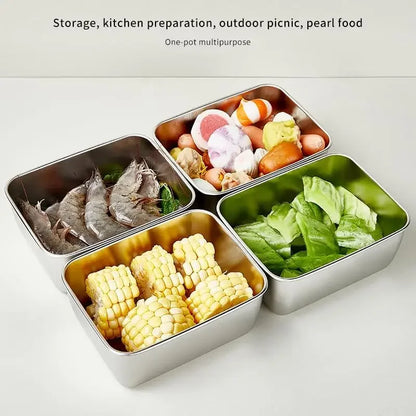 Stainless Steel Food Storage Container with Lid - ShopHub