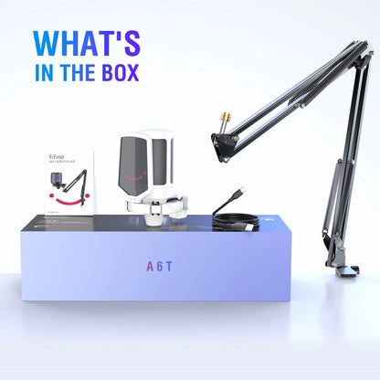 FIFINE USB Gaming Microphone Kit - Elevate Your Streaming Experience with Crystal Clear Sound