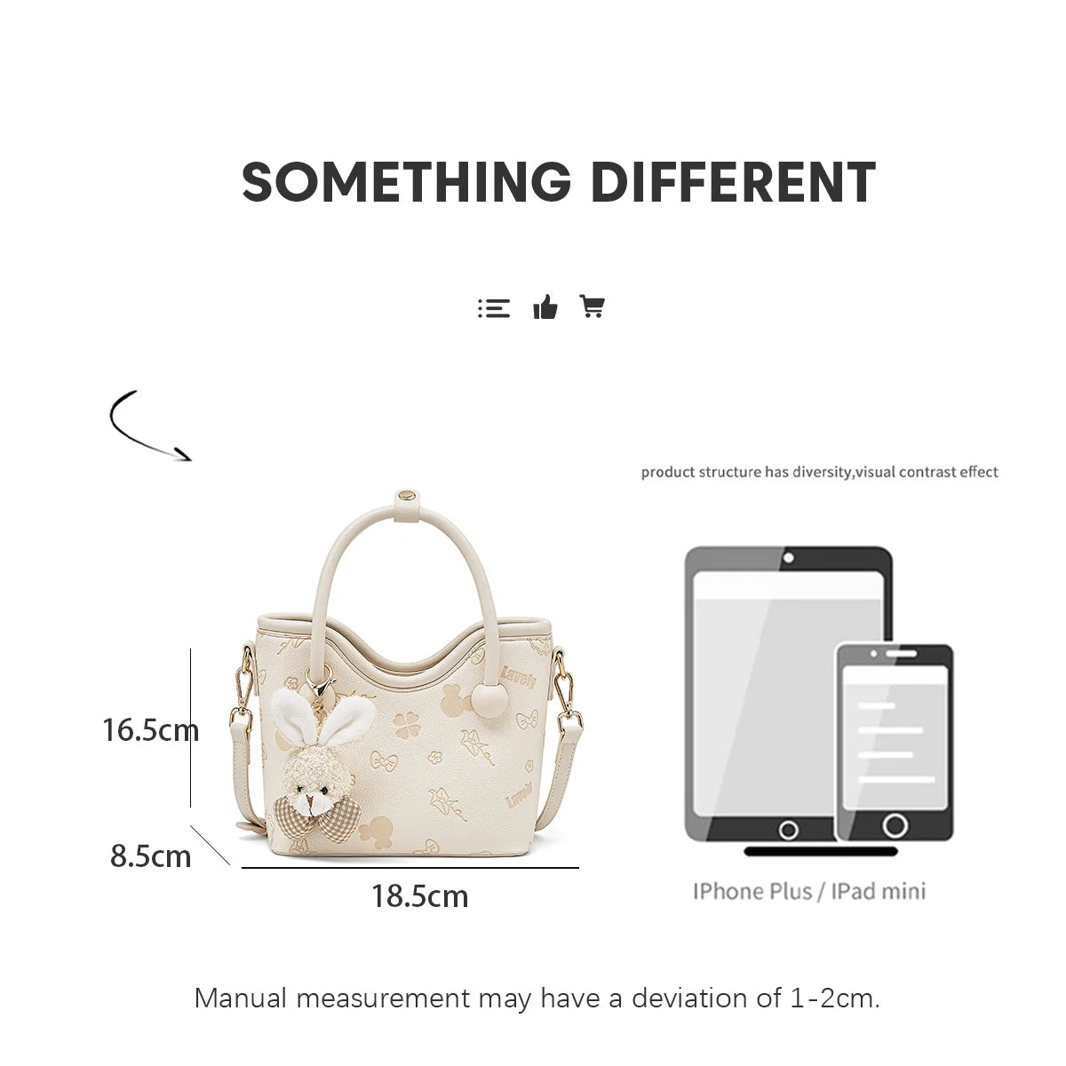 FOXER Women's Handbag PU Leather Cute Bucket Bag New Design Small Size Crossbody Bag Best Gift for Girlfriend Lover