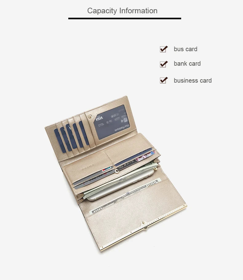 FOXER Women's Long Wallet