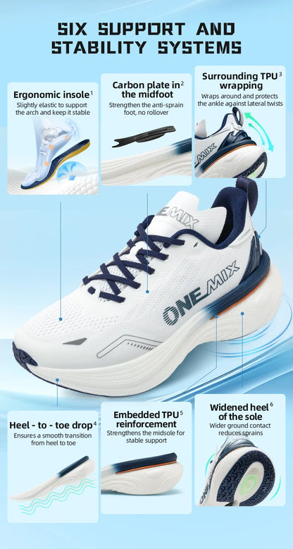ONEMIX Men's Bumper Max Cushion Running Shoes