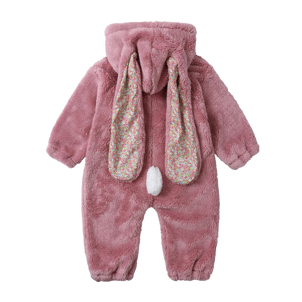 Kids Tales Snuggle Bunny Plush Hooded Baby & Toddler Romper