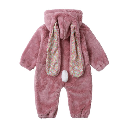 Kids Tales Snuggle Bunny Plush Hooded Baby & Toddler Romper