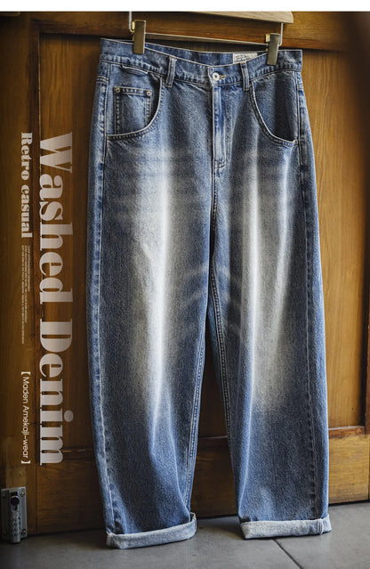 Maden Men's 12.6oz Washed Denim Jeans