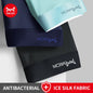 MiiOW Ice Silk Men's Boxershorts 3Pcs - Breathable Antibacterial Underwear - ShopHub