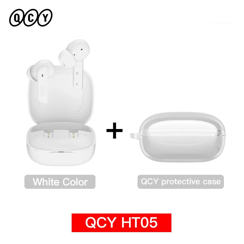 QCY HT05 ANC Wireless Earbuds - TWS Bluetooth 5.2 with 40dB Active Noise Cancellation and In-Ear Mics - ShopHub