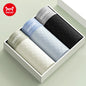 MiiOW Antibacterial Men's Boxer 3Pcs Ice Silk Underwear with Breathable Mesh Crotch - ShopHub