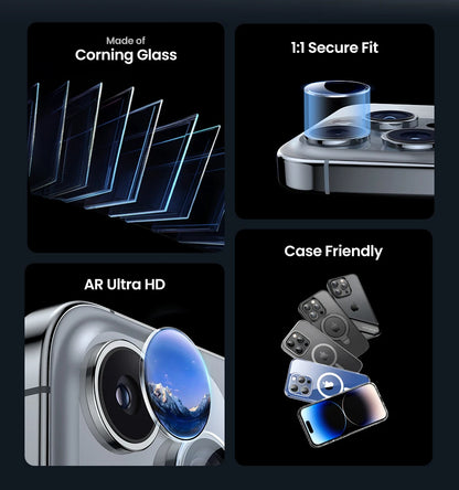 UGREEN Camera Lens Protector for iPhone 17, 16, 15, 14, 13 Pro Max