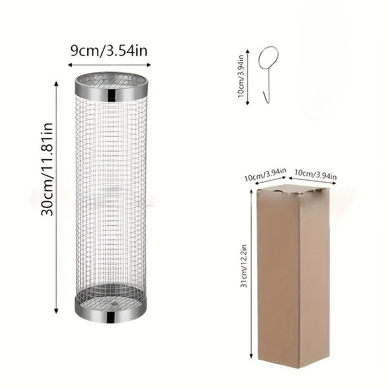 2pc Stainless Steel Grill Basket Set - ShopHub