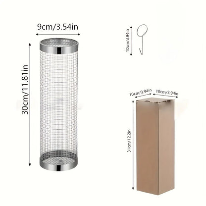 2pc Stainless Steel Grill Basket Set - ShopHub