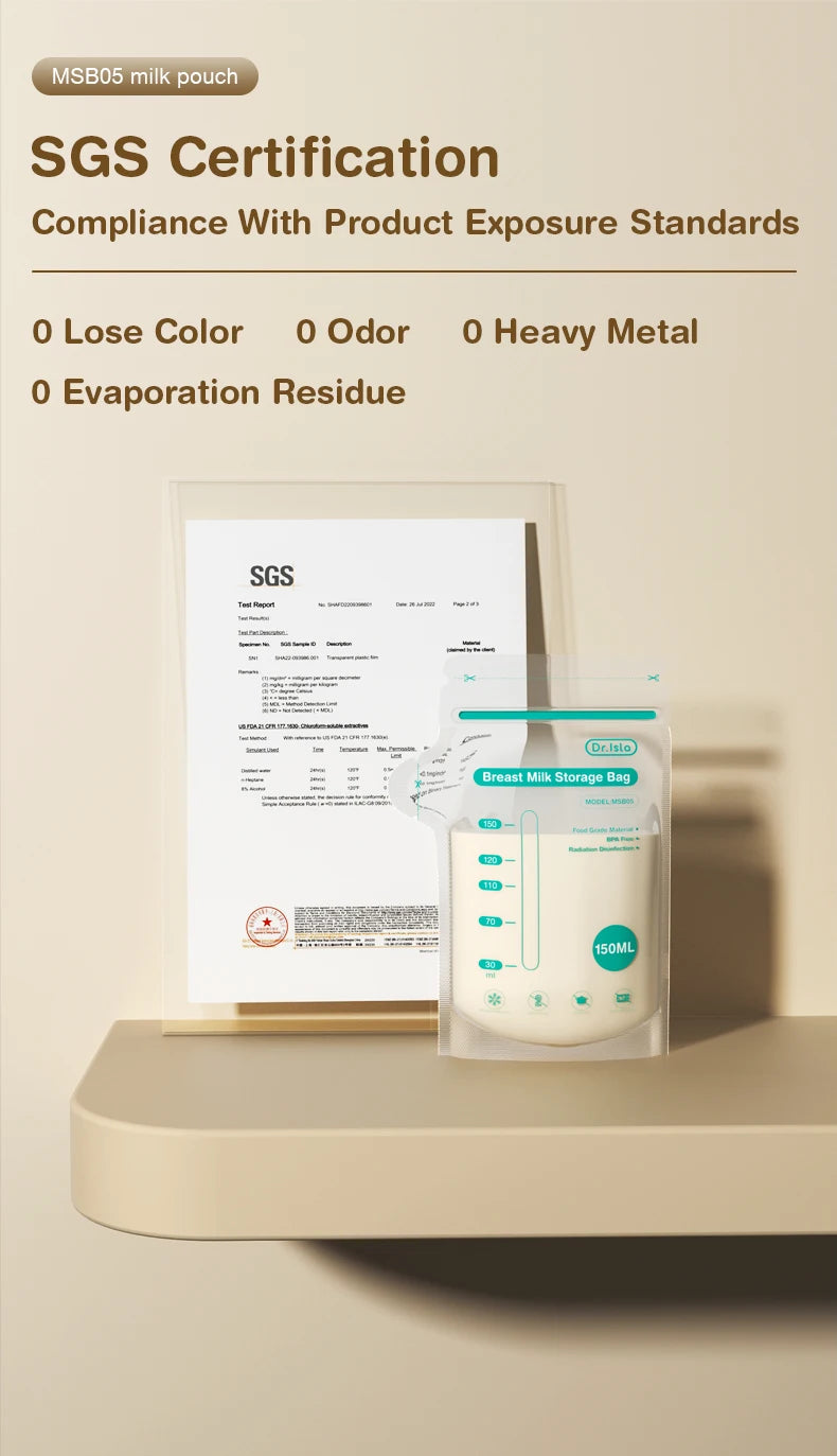 Dr.Isla 150ml Breast Milk Storage Bags