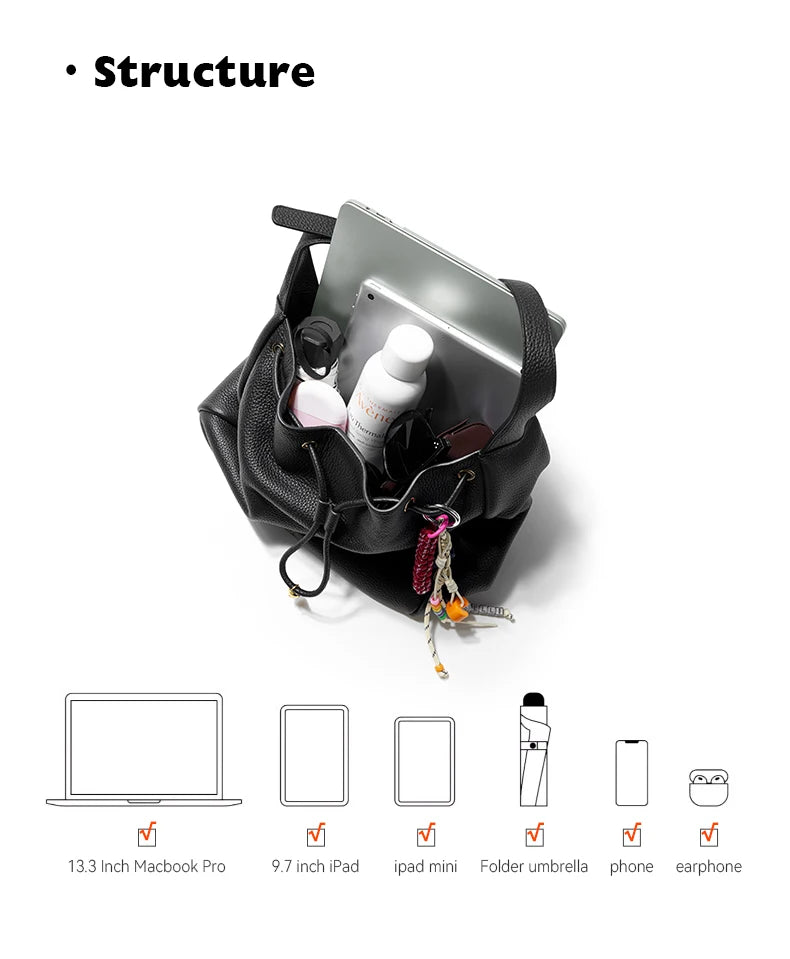 BAFELLI Genuine Cow Leather Shoulder Bag