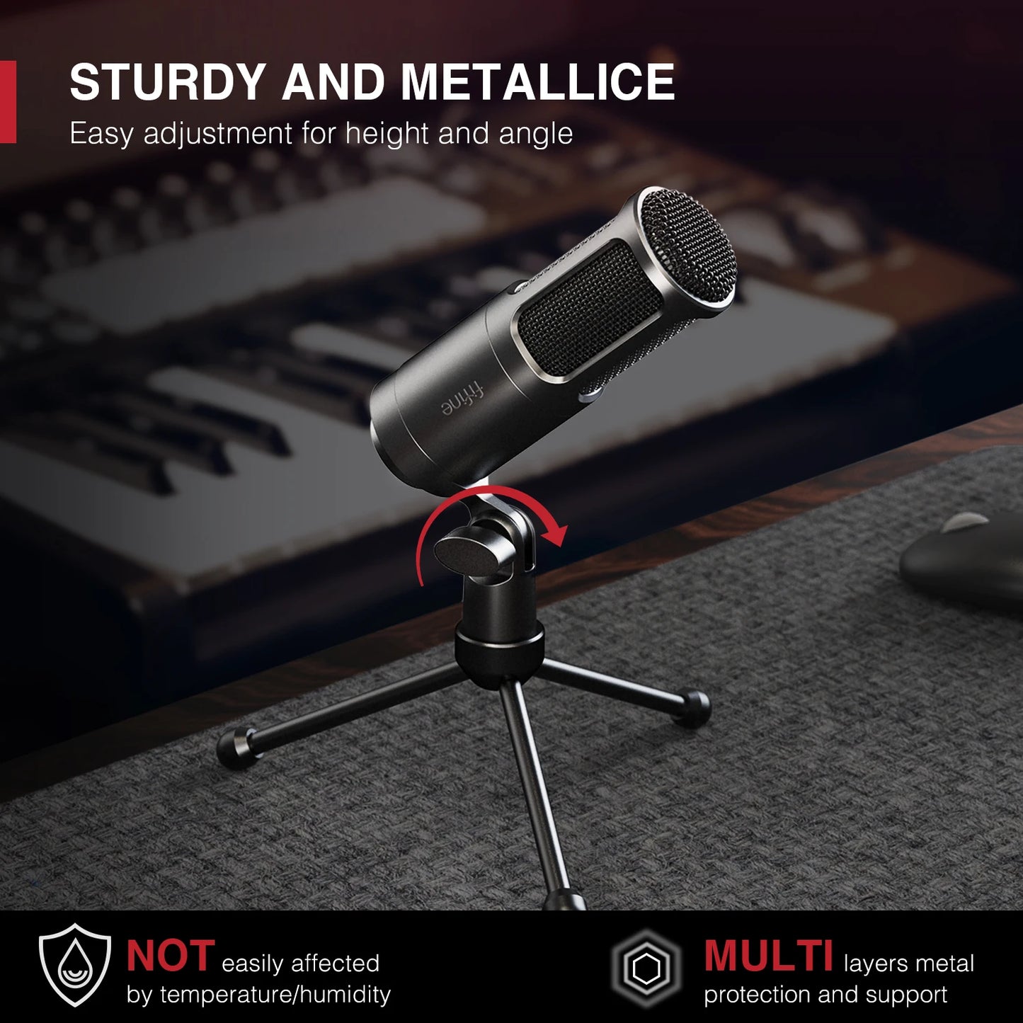FIFINE XLR Dynamic Microphone K669D