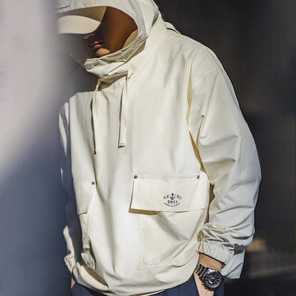 Maden Men's Vintage Deck Smock Hoodies Pullover Jacket
