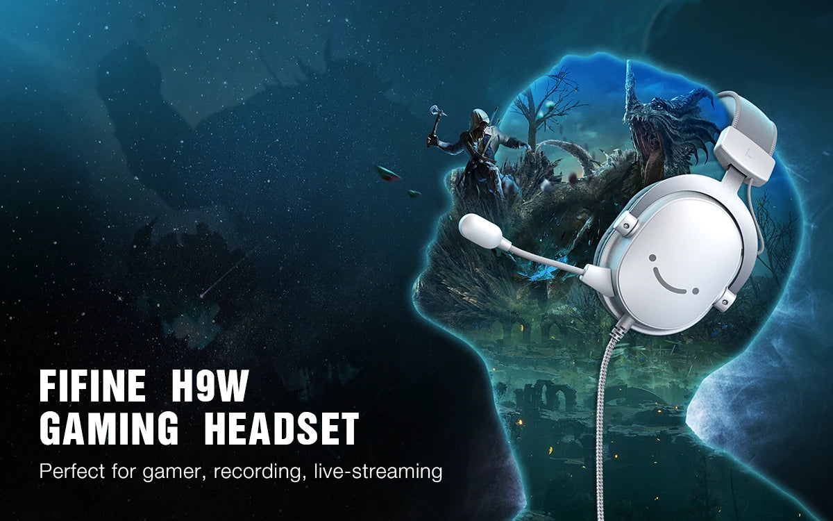 Elevate Your Gameplay with the FIFINE Gaming Headset with Surround Sound