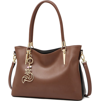 FOXER New Elegant Shoulder Bag for Women Luxury Designer Handbags Cowhide Leather Female Messenger Crossbody Bag Purse