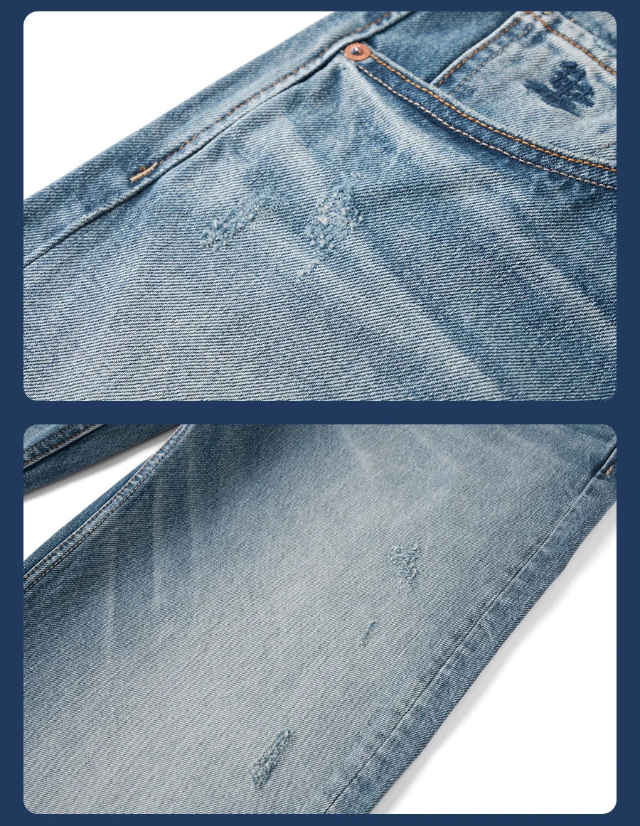 SIMWOOD 13.5oz Heavyweight Washed Retro Jeans
