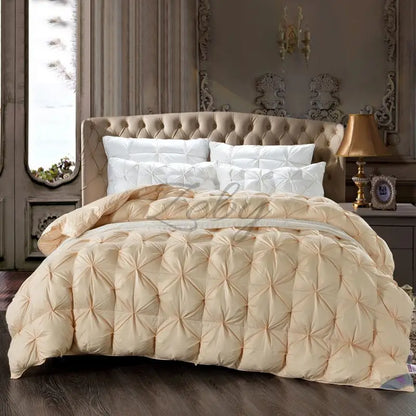 Luxurious White Goose Down Quilt for Ultimate Comfort and Warmth