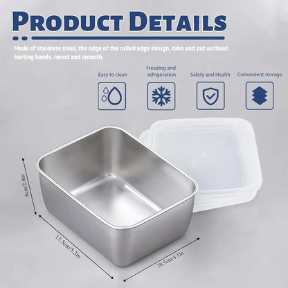 Stainless Steel Food Storage Container with Lid - ShopHub