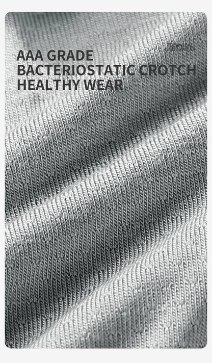 MIIOW Men's Breathable Underwear Set - Ice Silk Mesh Antibacterial Cotton Crotch Seamless Boxers - ShopHub