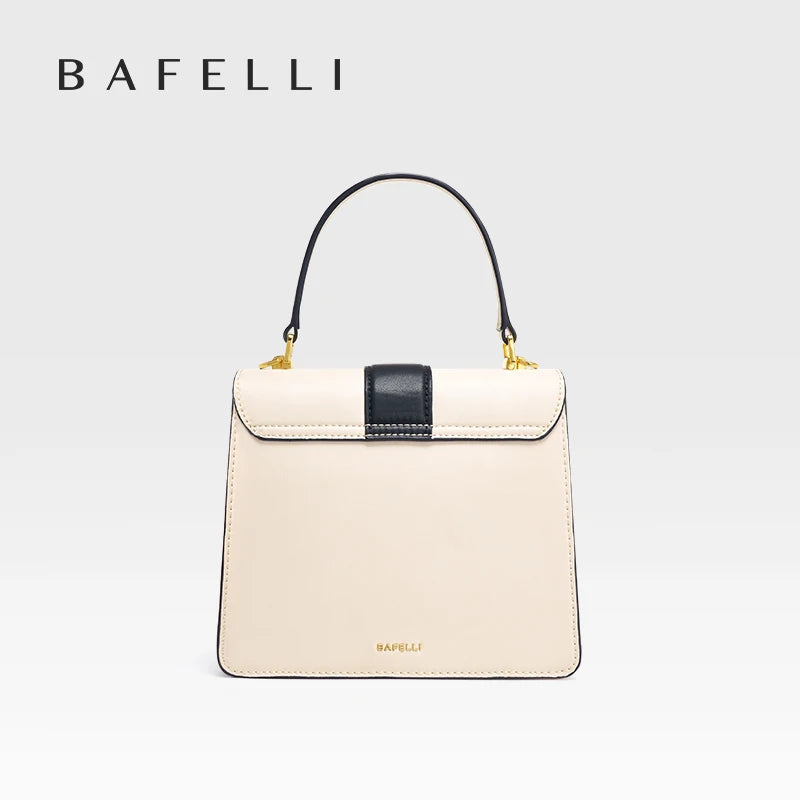 BAFELLI Cat Clasp Genuine Leather Doctor Bag