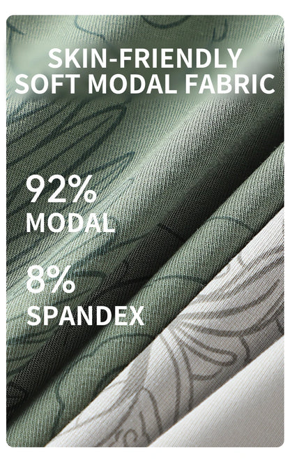 MiiOW Modal Men Underwear - 3Pcs Silky Skin-friendly Breathable Antibacterial Boxers - ShopHub