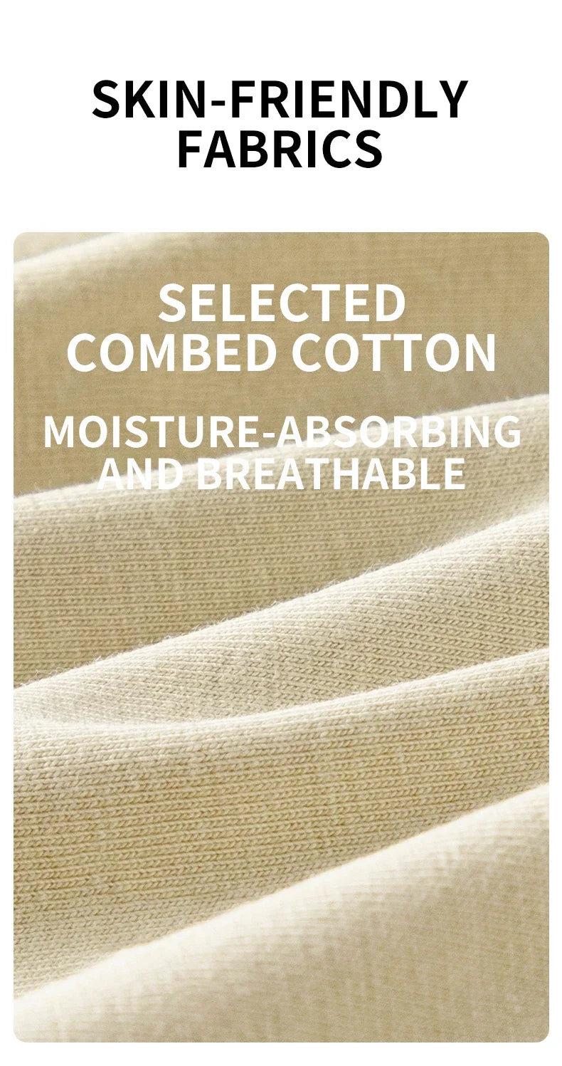 MiiOW 3Pcs Men's Cotton Underwear Antibacterial Breathable Crotch Soft Boxershorts - ShopHub