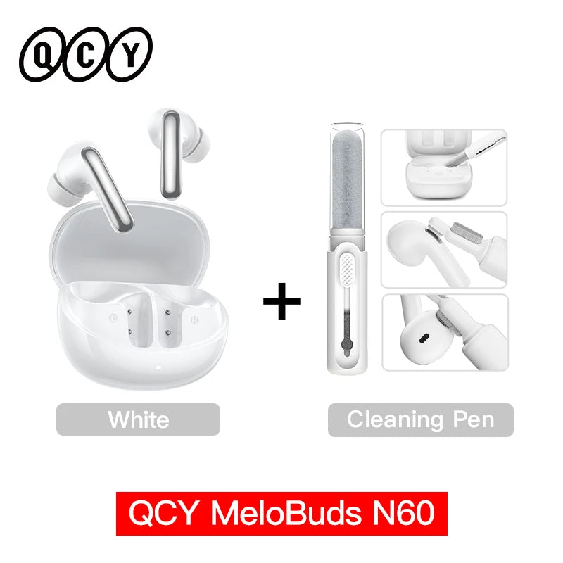 Immerse Yourself with QCY Melobuds N60 Wireless Earphones - Dual Driver, Hi-Res Audio with ANC
