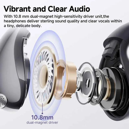 QCY Crossky C30 Wireless Earphones - Bluetooth 5.4 TWS Sports Earbuds with Dual-Connection and Waterproof Design