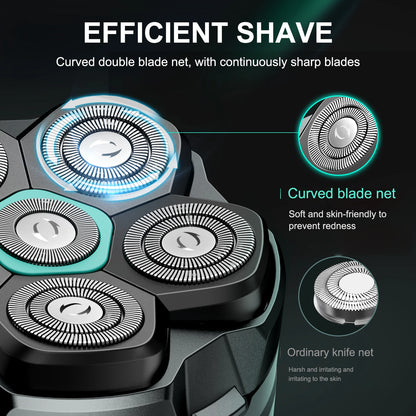 Replaceable razor blade for ShopHub NZ S15 head shaver, showing the sharp, stainless steel blade for precise grooming.
