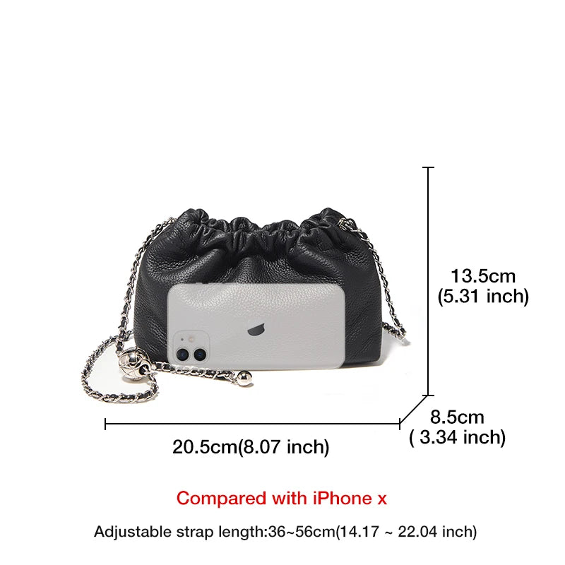 FOXER Brand 2026 New Chic Small Crossbody Bag for Women Genuine Leather Fashion Mini Female Shoulder Bag Lady Chain Phone Purse