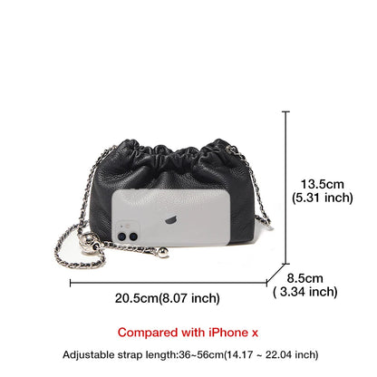 FOXER Brand 2026 New Chic Small Crossbody Bag for Women Genuine Leather Fashion Mini Female Shoulder Bag Lady Chain Phone Purse