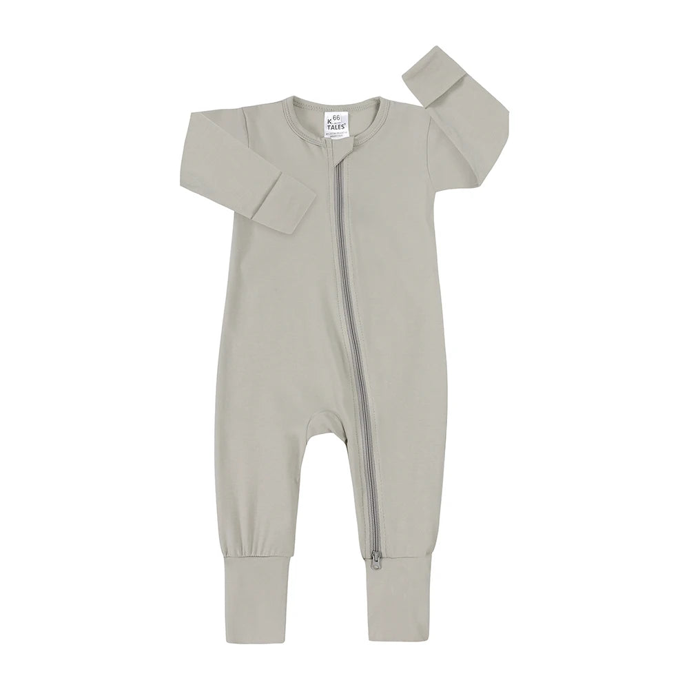 Kids Tales Little Daydream Cotton-Blend Double-Zip Romper