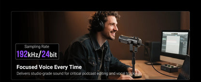 Elevate Your Sound Quality with the USB XLR Dynamic Podcast Microphone