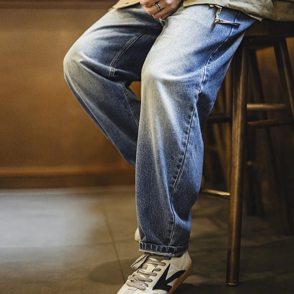 Maden Men's 12.6oz Washed Denim Jeans