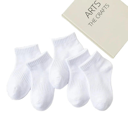 5 Pairs of Cotton Socks – For Boys & Girls (1–12 Years) Habicare