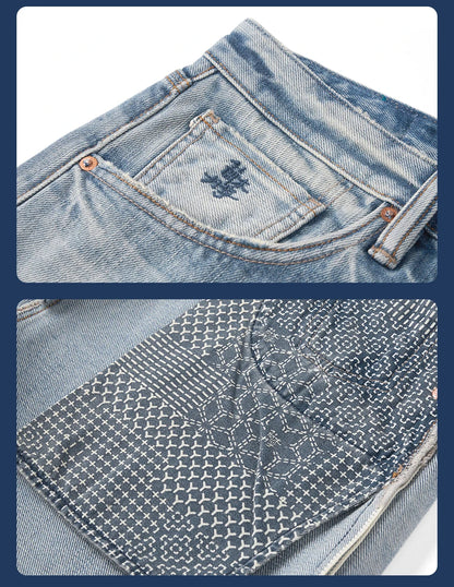 SIMWOOD High Standard Loose Straight 14.3oz Selvedge Denim Jeans