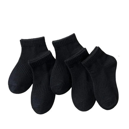 5 Pairs of Cotton Socks – For Boys & Girls (1–12 Years) Habicare