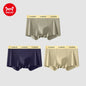 MiiOW Silky Ice Silk Men Boxers - 3Pcs - ShopHub