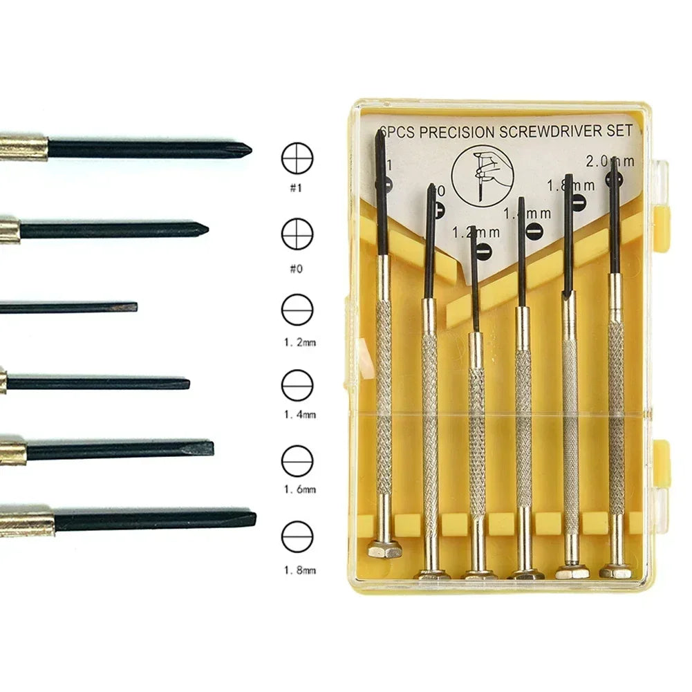 Precision Screwdriver Set (6Pcs) (2 types of sets available) Habicare