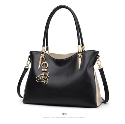 FOXER New Elegant Shoulder Bag for Women Luxury Designer Handbags Cowhide Leather Female Messenger Crossbody Bag Purse