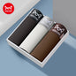 MiiOW 3Pcs Men's Cotton Boxer Shorts Antibacterial Breathable Underwear - ShopHub
