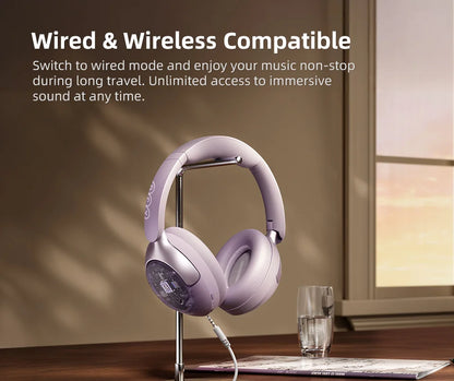 QCY H3 PRO ANC Bluetooth Headphones with 50dB Active Noise Cancelling and 55H Playtime - ShopHub
