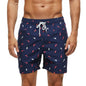 Men's ShopHub NZ polyester boardshorts for summer, quick-drying, breathable mesh lining, ideal for gym and beach activities.