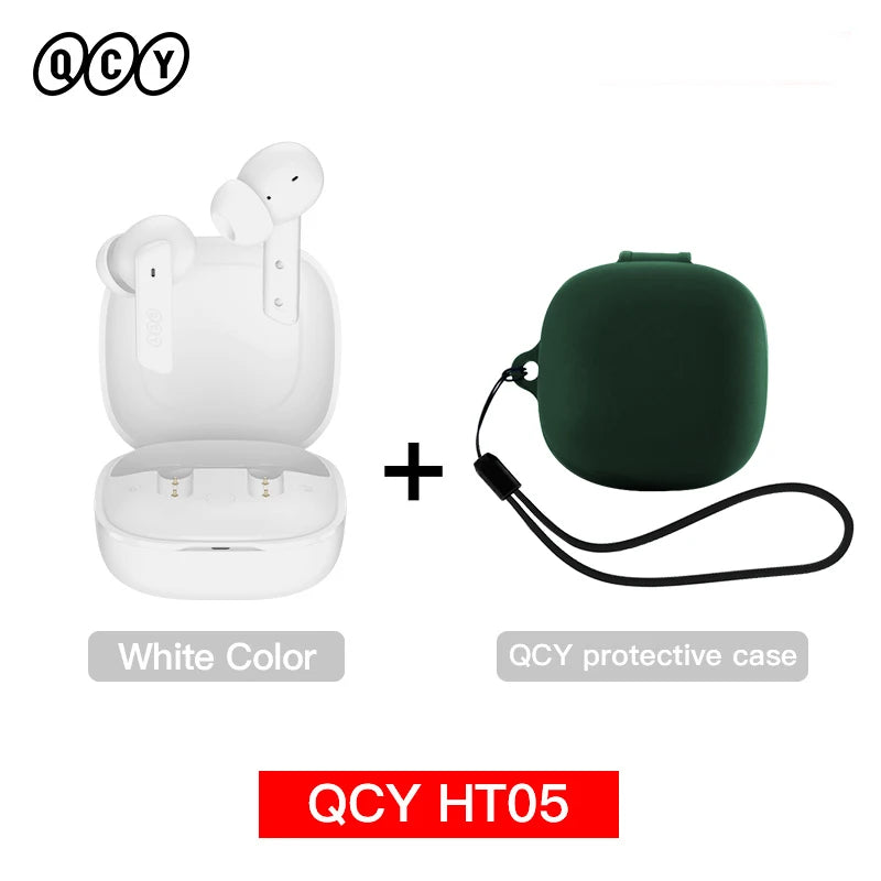 QCY HT05 ANC Wireless Earbuds - TWS Bluetooth 5.2 with 40dB Active Noise Cancellation and In-Ear Mics - ShopHub