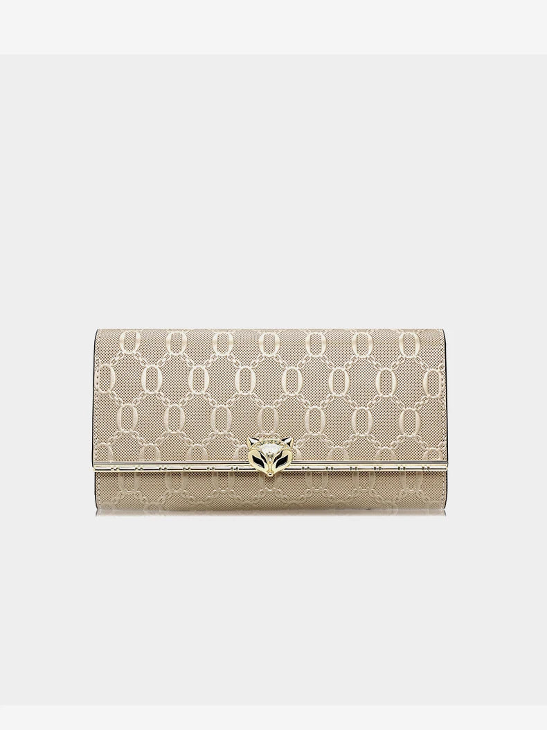 FOXER Split Leather Women's Long Wallet