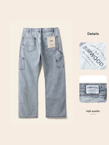 SIMWOOD 11oz Loose Relax Logging Jeans