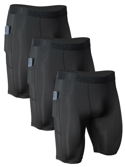 3pcs Men's Sports Underwear with Pockets - ShopHub